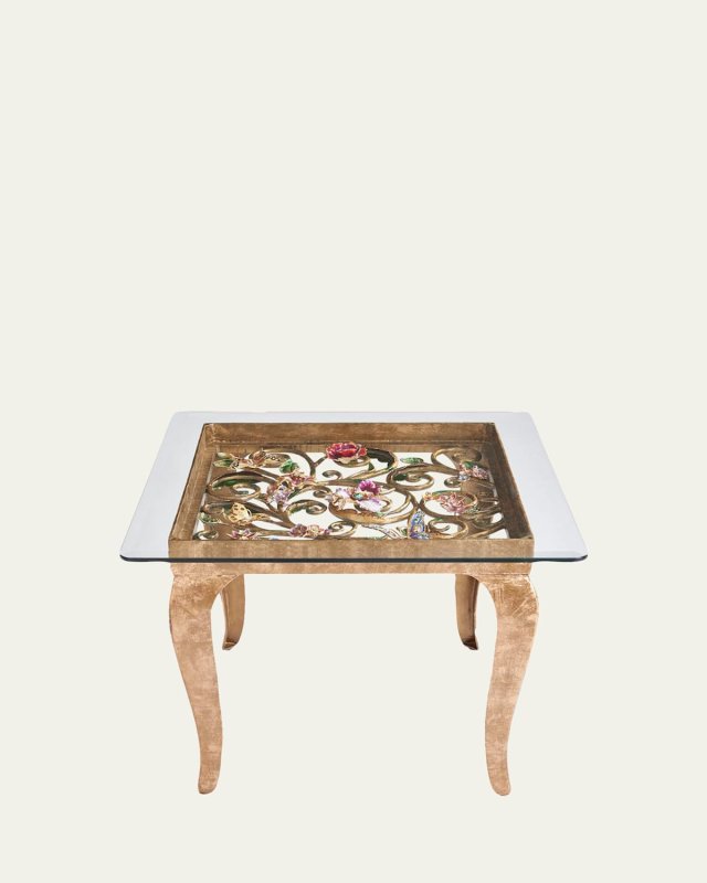 Floral Side Table